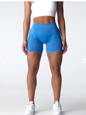 NVGTN Blue High-Waist Women’s Biker Shorts